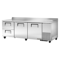 True TWT-93D-2-HC 93-Inch Deep Worktop Refrigerator with Drawers and Doors