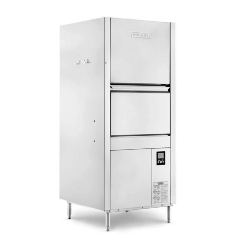 Hobart PW10N-BAS-2 High-Temperature Electric Pot and Pan Washer - 10 Pan Capacity