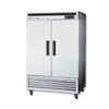 Maxx Cold MCF-49FDHC 54-inch Solid Two-Door Commercial Reach-In Freezer in stainless steel.