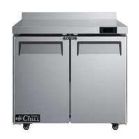 EFI FWDR2-36VC Versa Chill 36" 2-Door Worktop Freezer with Backsplash
