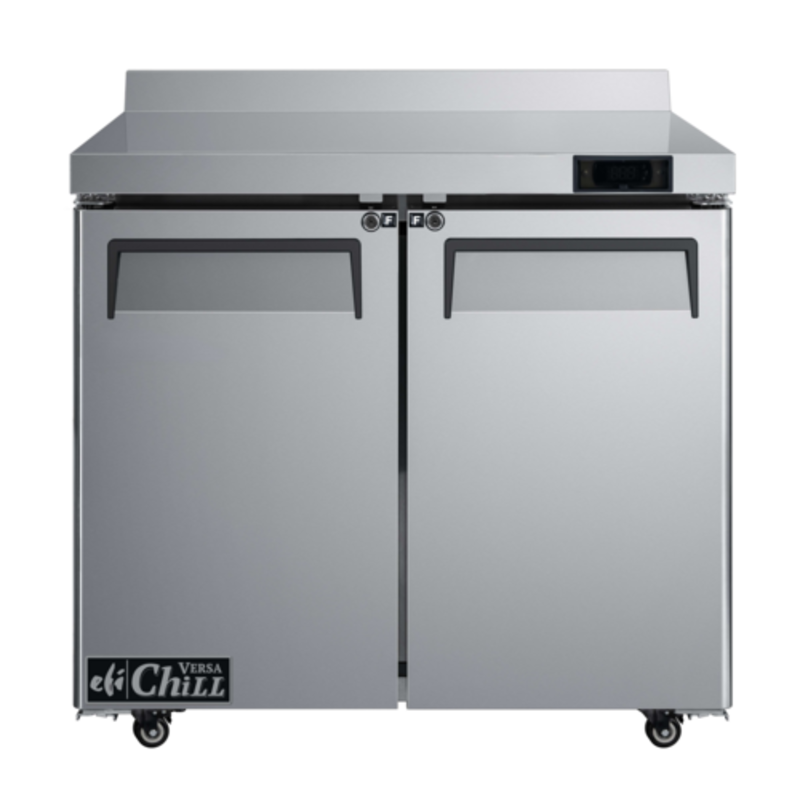 EFI FWDR2-36VC Versa Chill 36" 2-Door Worktop Freezer with Backsplash