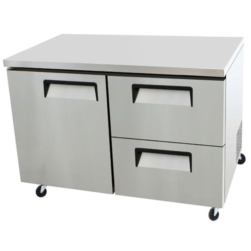 EFI CUDW2-48VC 48-Inch Commercial Undercounter Refrigerator with Door and Drawers