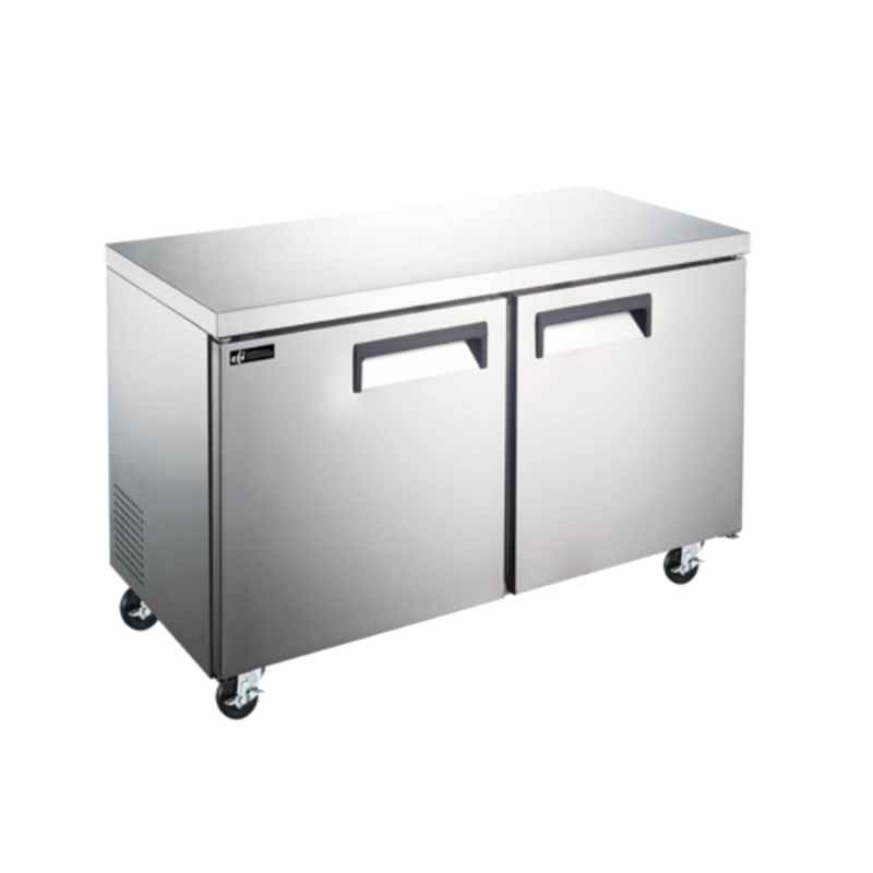 EFI FUDR2-48VCX 48-Inch X-Line 2-Door Undercounter Commercial Freezer, 12 Cu. Ft.