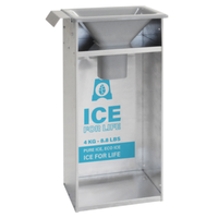 ITV Ice Makers IBK-1 Universal Aluminum Ice Bagging System for efficient ice dispensing in retail environments.