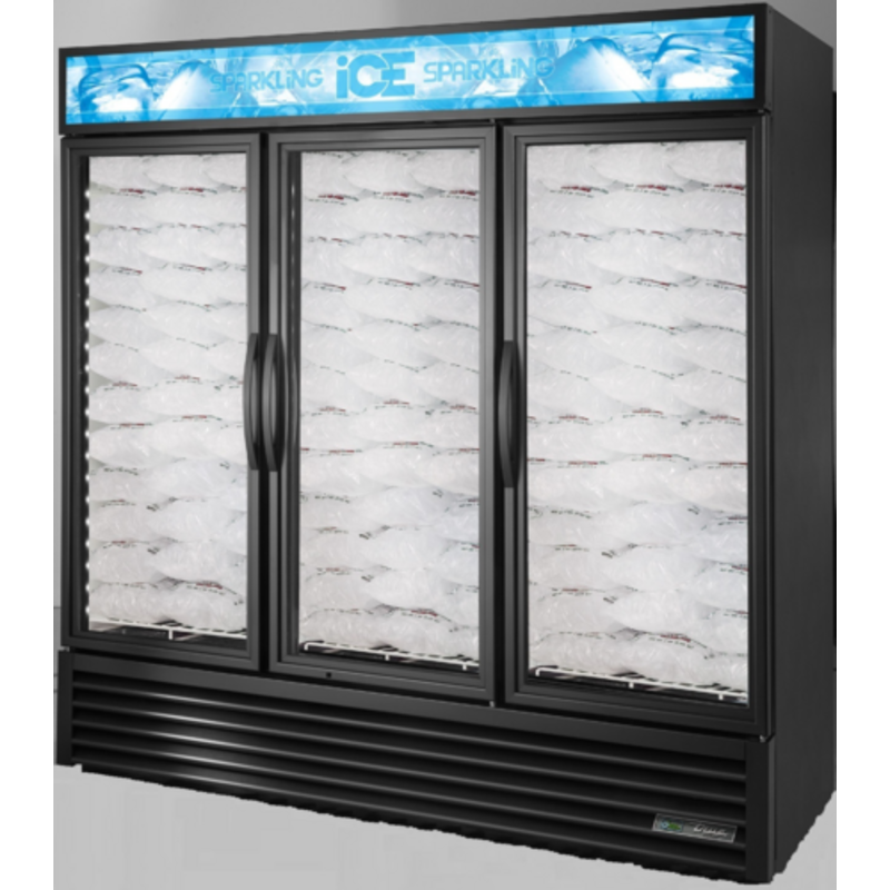 True Refrigeration GDIM-72NT-HC~TSL01 78.13-Inch 3-Door Indoor Ice Merchandiser