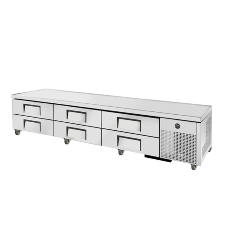 True TRCB-110-HC 110-Inch 6-Drawer Refrigerated Chef Base Equipment Stand