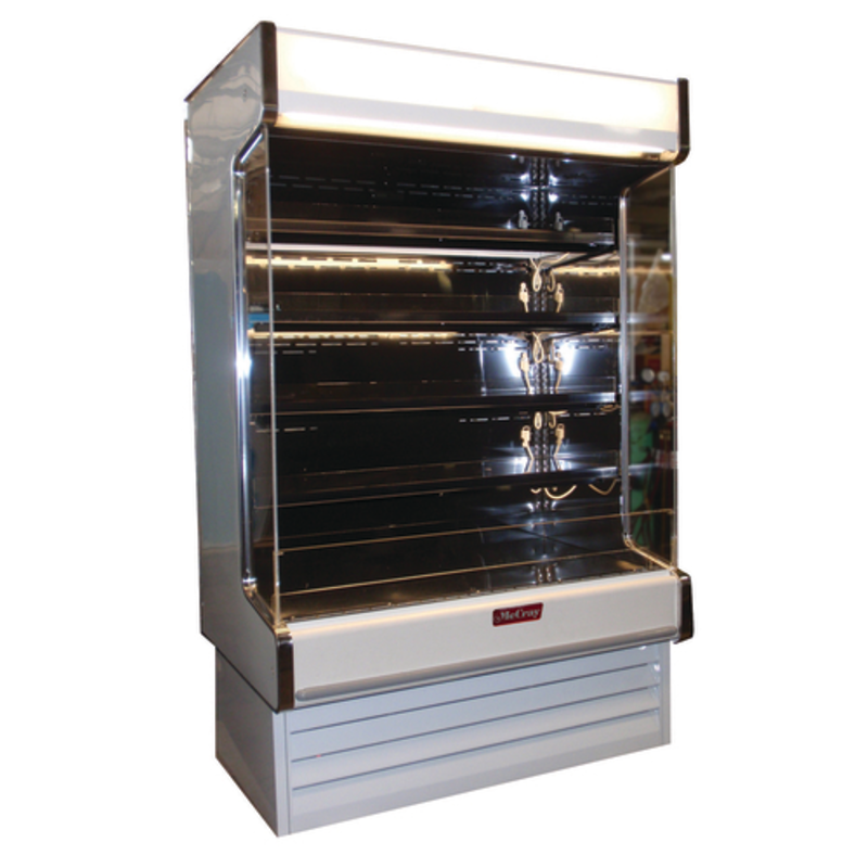 Howard-McCray SC-OD35E-5-B-LED-LC 63-Inch Black Self-Contained Open Dairy Display Case