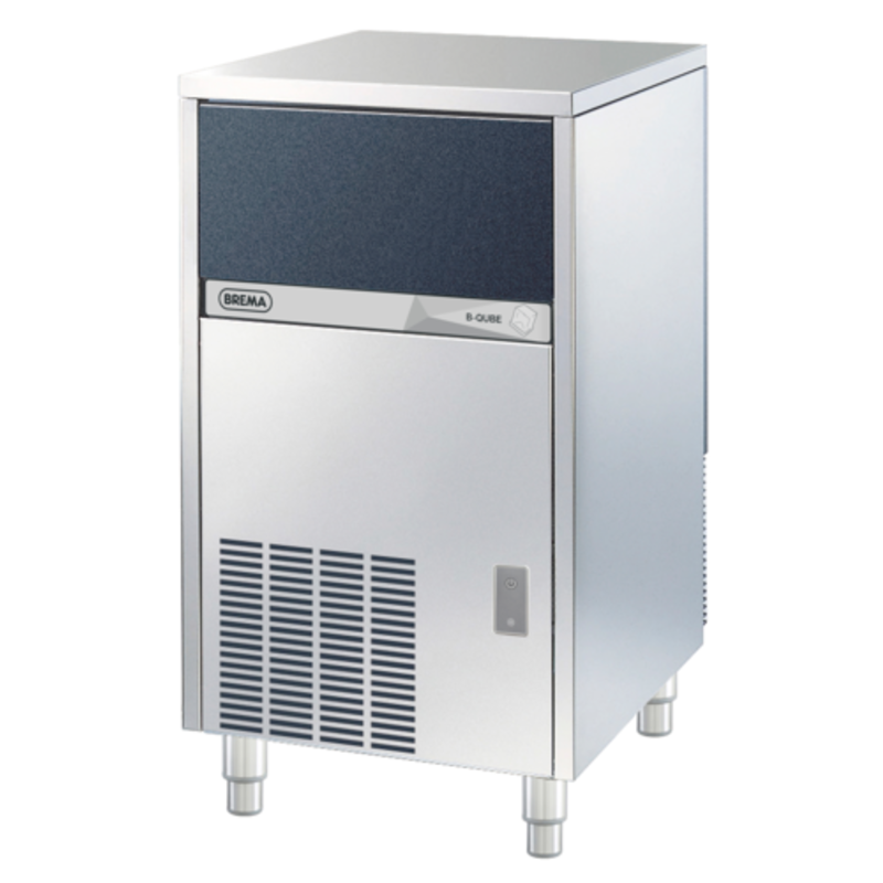 Brema CB425ABHCAWS 22.8-Inch Self-Contained Undercounter Cube Ice Machine with 55-lb Bin