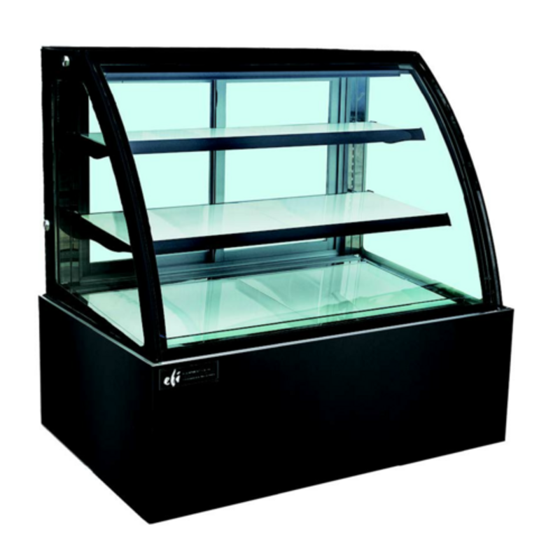 EFI CGCM-7147 70.9-Inch Full-Service Curved Glass Refrigerated Deli Case