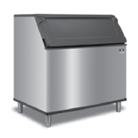 Manitowoc D970 48-Inch Commercial Ice Storage Bin 882 lb capacity with sleek design and durable construction.